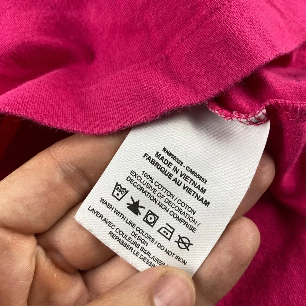 Nike Sportswear Just Do It Short Sleeve T-shirt Youth Girls Medium Pink